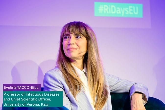 Prof Tacconelli at R&I Days