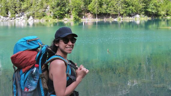 Ana C. Hernandez hiking
